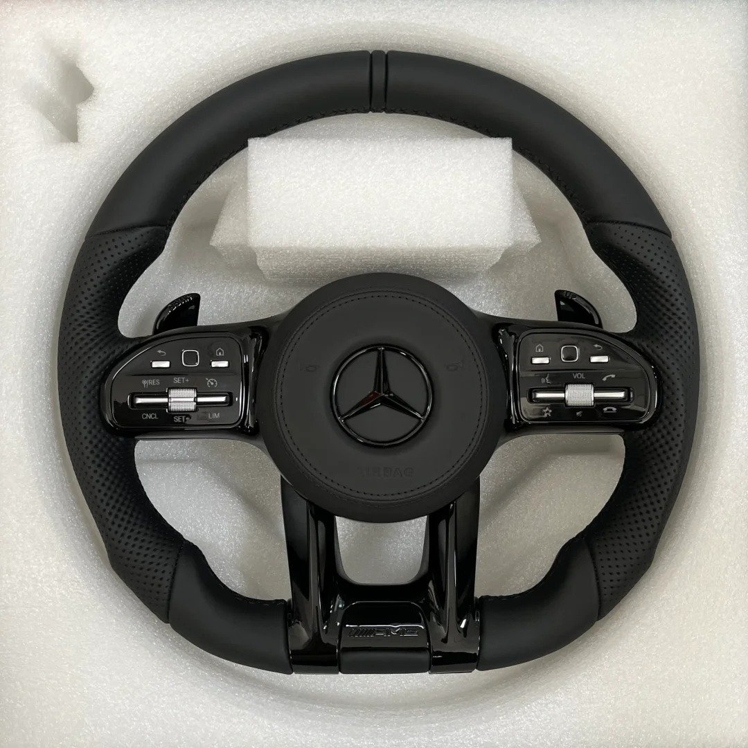 car accessories Carbon Fiber Steering Wheel For Mercedes-Benz AMG W204 W205 CLA GLA 45 car accessories