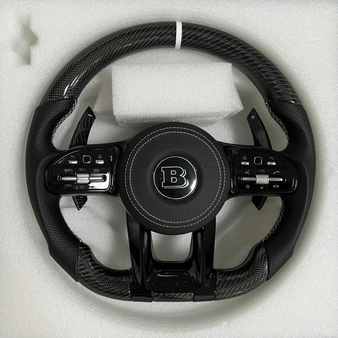 car accessories Carbon Fiber Steering Wheel For Mercedes-Benz AMG W204 W205 CLA GLA 45 car accessories
