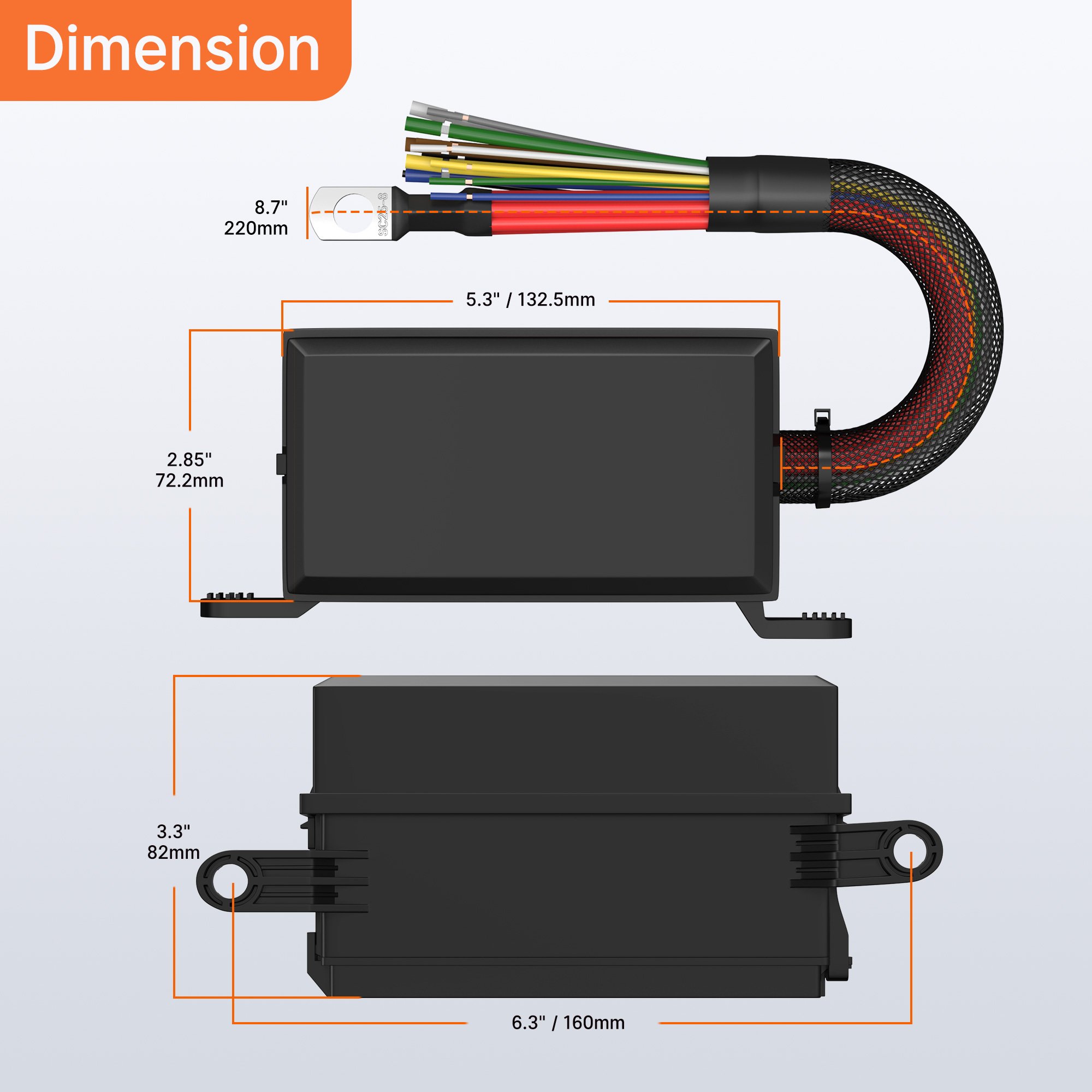 6 Way Auto Relay 12V 40A Pre-wired Car Fuse Box Relay 6 Slots Waterproof Relay 4 Pin With ATO/ATC Fuse