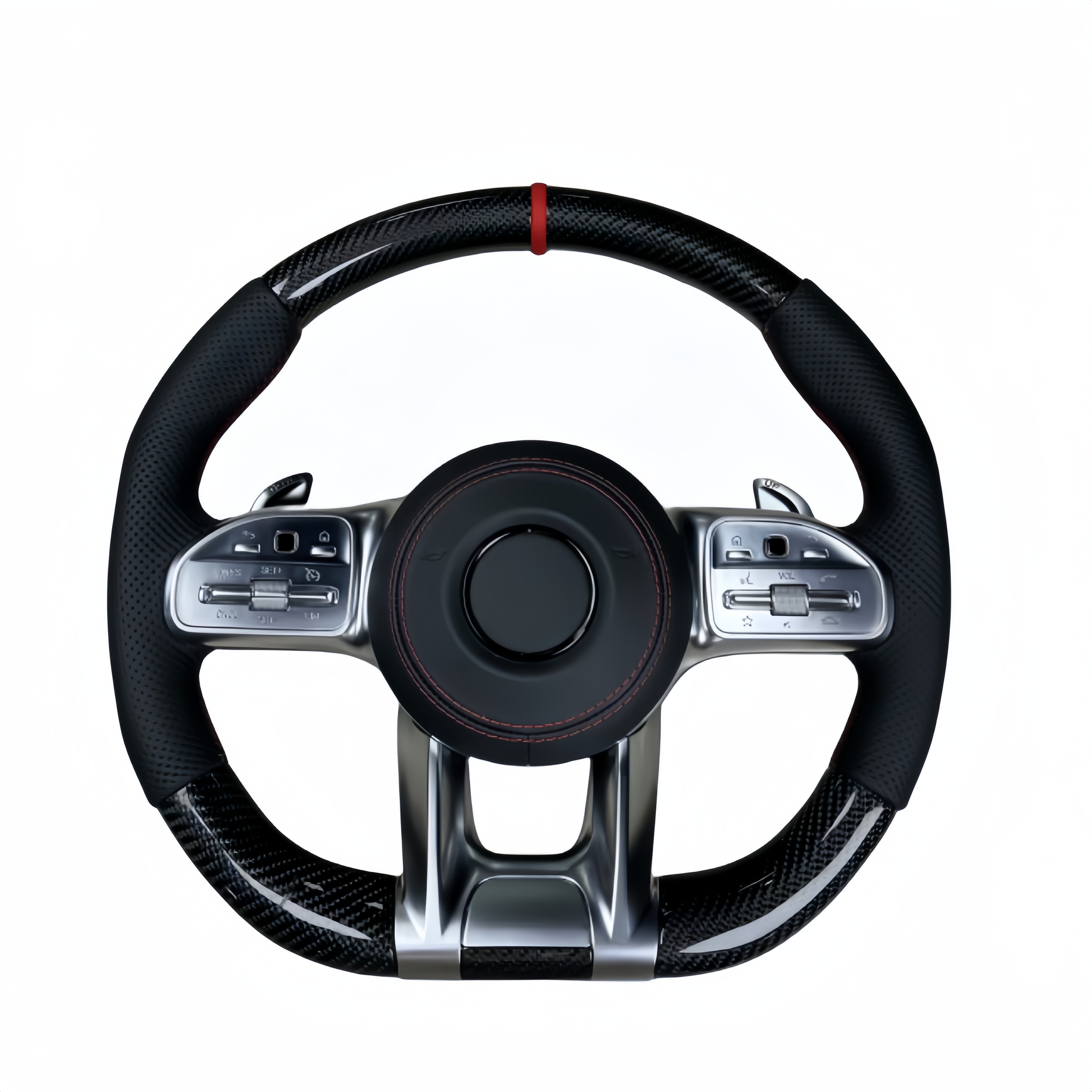Customized carbon fiber steering wheel suitable for Mercedes AMG Mercedes A45 G63 C63 Mercedes Benz steering wheel compatibility
