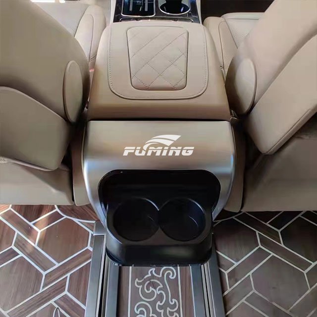 20 Series Toyota Alphard Car Interior Instrument Panel Upgrade Installation Armrest Box Refrigerator for Wireless Charging