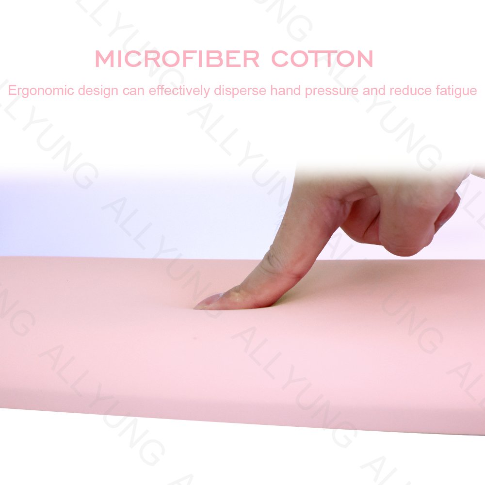 Professional PU Leather Arm Rest for Nail Tech Double Side Hand Pillow Stainless Steel Material for Beauty Nail Salon