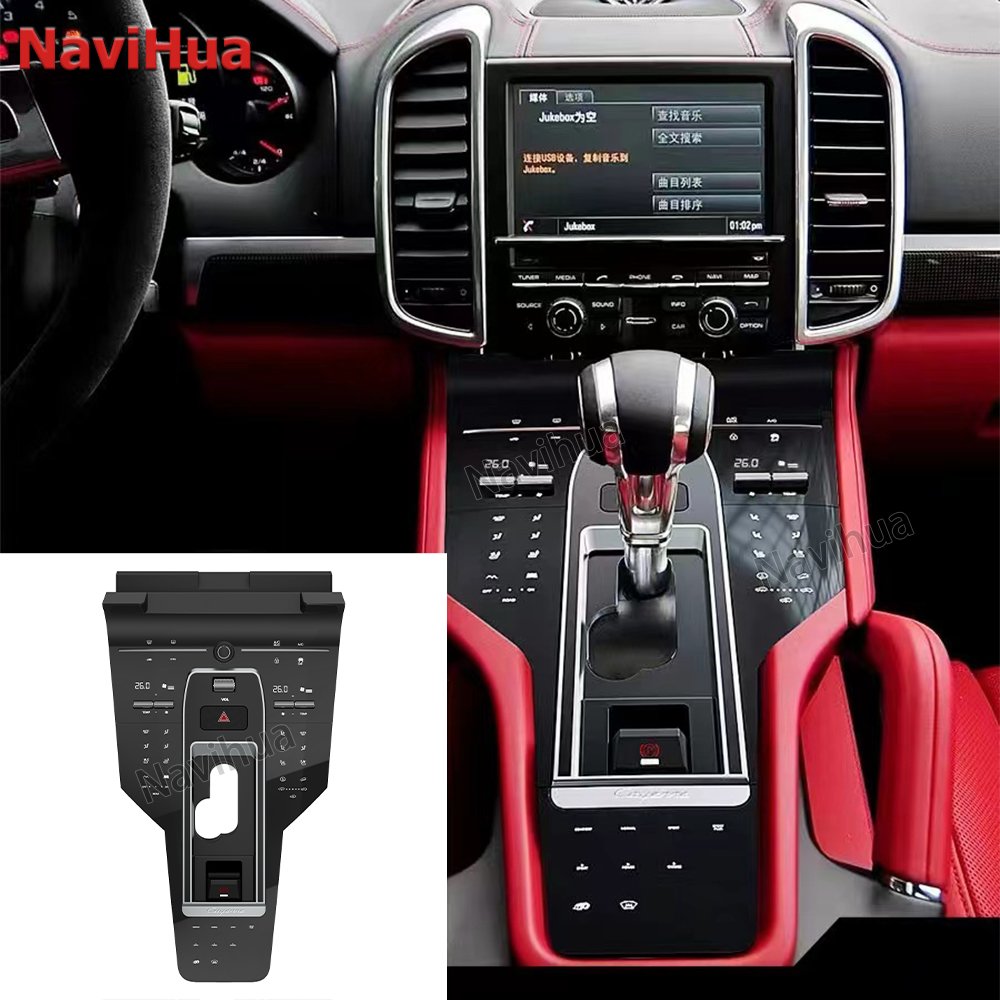 NaviHua Car Dashboard Upgrade New Design Modification Upgraded Car Center Console Control Panel for Porsche Cayenne 2011-2016