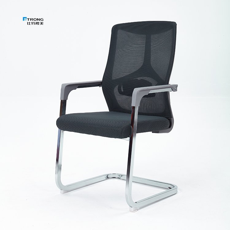 Wholesale Mid Back Meeting Visitor Fixed Bow Leg Ergonomic Mesh Office Chair
