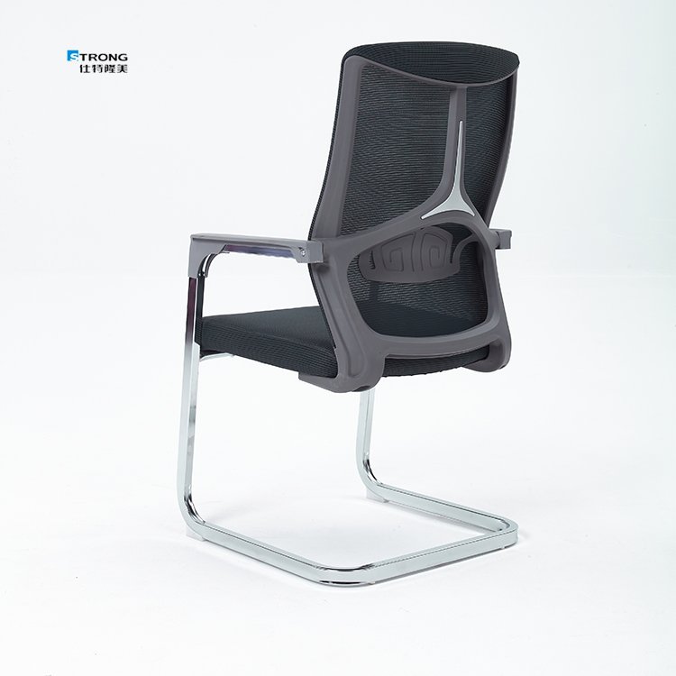 Wholesale Mid Back Meeting Visitor Fixed Bow Leg Ergonomic Mesh Office Chair