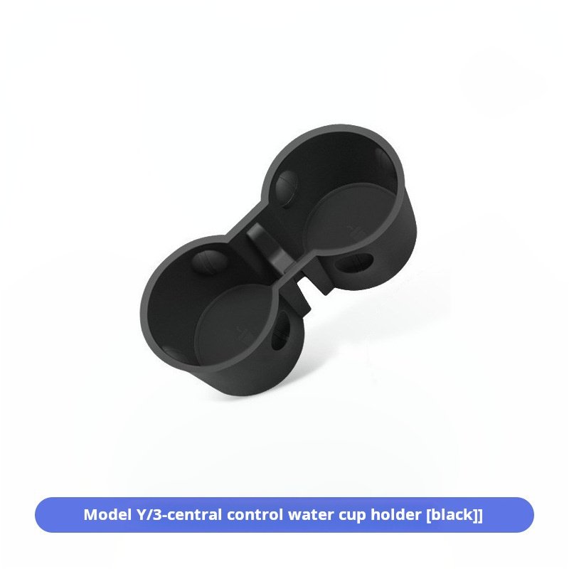 Flocking Console Organizer for Tesla Model Y 3 2021 2024 ABS Central Cup Holder Armrest Storage Box Trays Hidden Interior
