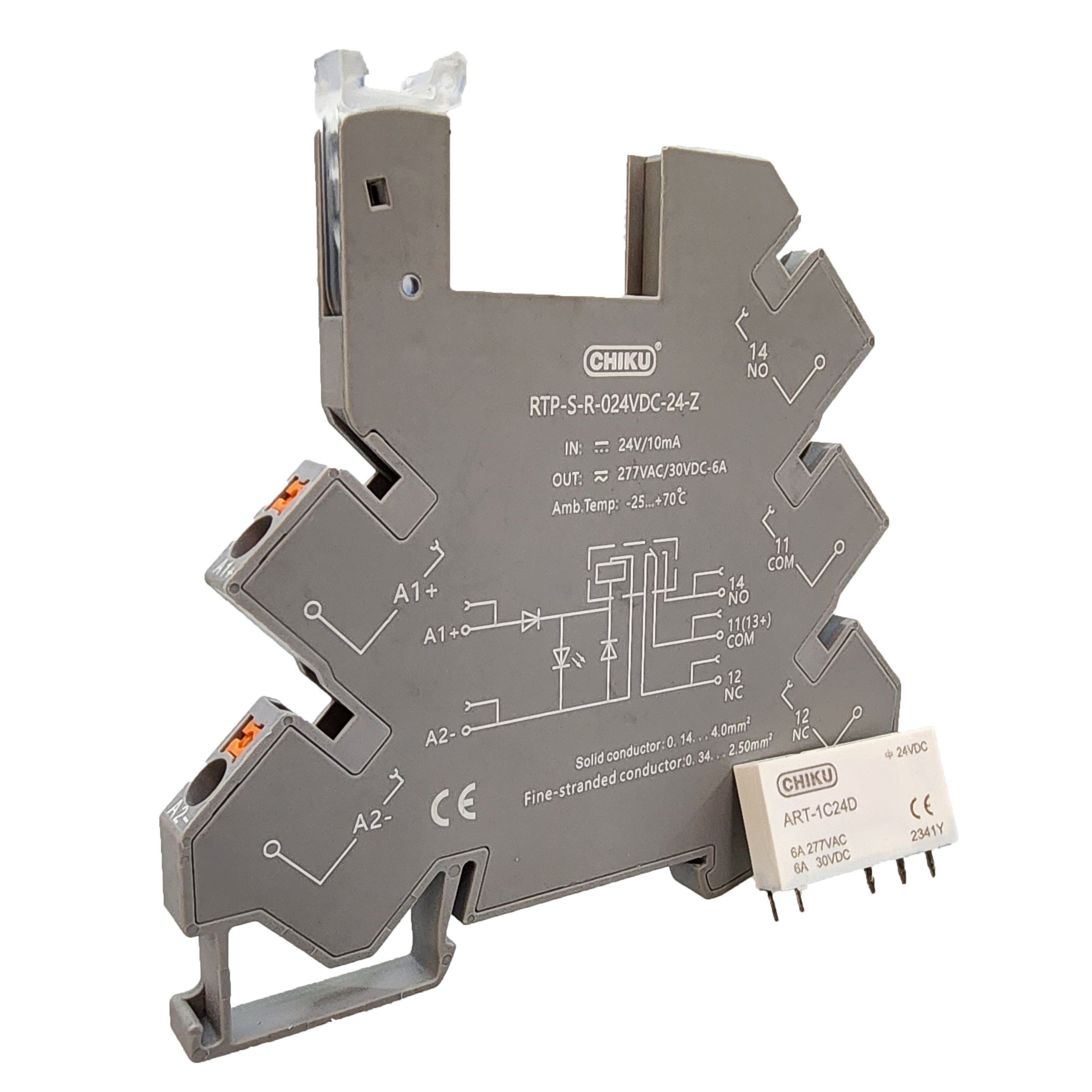 CHIKU High Quality 12V 24V 40A Miniature Automotive Relay Cubic/PPA6 With Metal Bracket & Transparent Type General Purpose Use