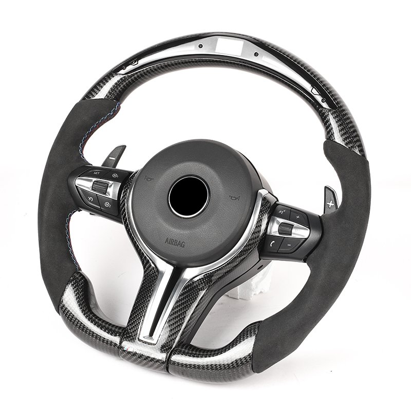 Factory Custom Dashboard LED Carbon Fiber Steering Wheel for M2 M5 F10 F20 F22 F30 F F90 E90 E70 for BMW F10 Steering Wheel