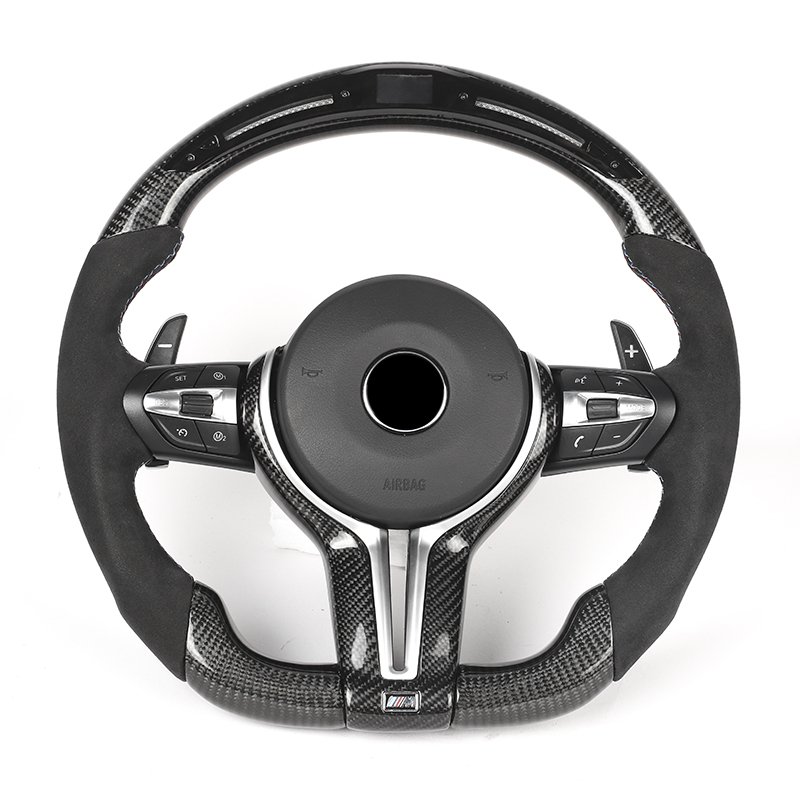 Factory Custom Dashboard LED Carbon Fiber Steering Wheel for M2 M5 F10 F20 F22 F30 F F90 E90 E70 for BMW F10 Steering Wheel