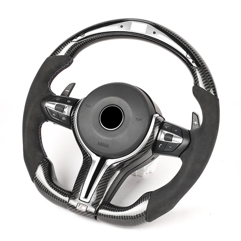 Factory Custom Dashboard LED Carbon Fiber Steering Wheel for M2 M5 F10 F20 F22 F30 F F90 E90 E70 for BMW F10 Steering Wheel