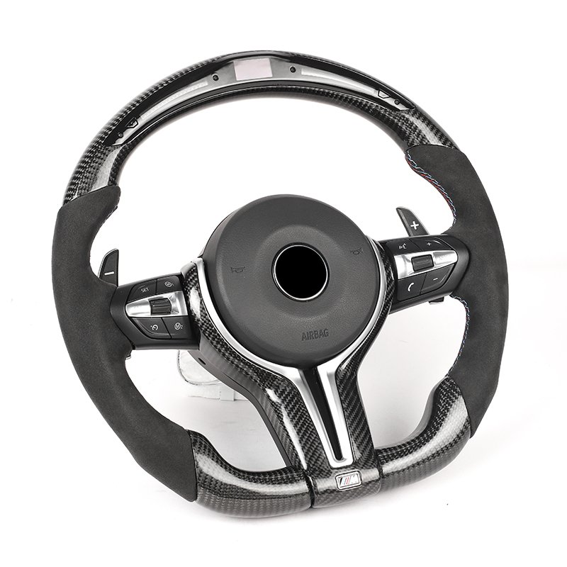 Factory Custom Dashboard LED Carbon Fiber Steering Wheel for M2 M5 F10 F20 F22 F30 F F90 E90 E70 for BMW F10 Steering Wheel