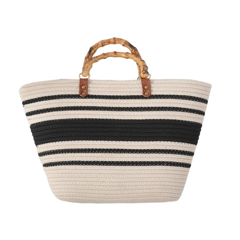 Best Selling High Quality Cotton Rope Storage Bag Handbag Leisure Bags Woven Bag Handmade in Viet Nam