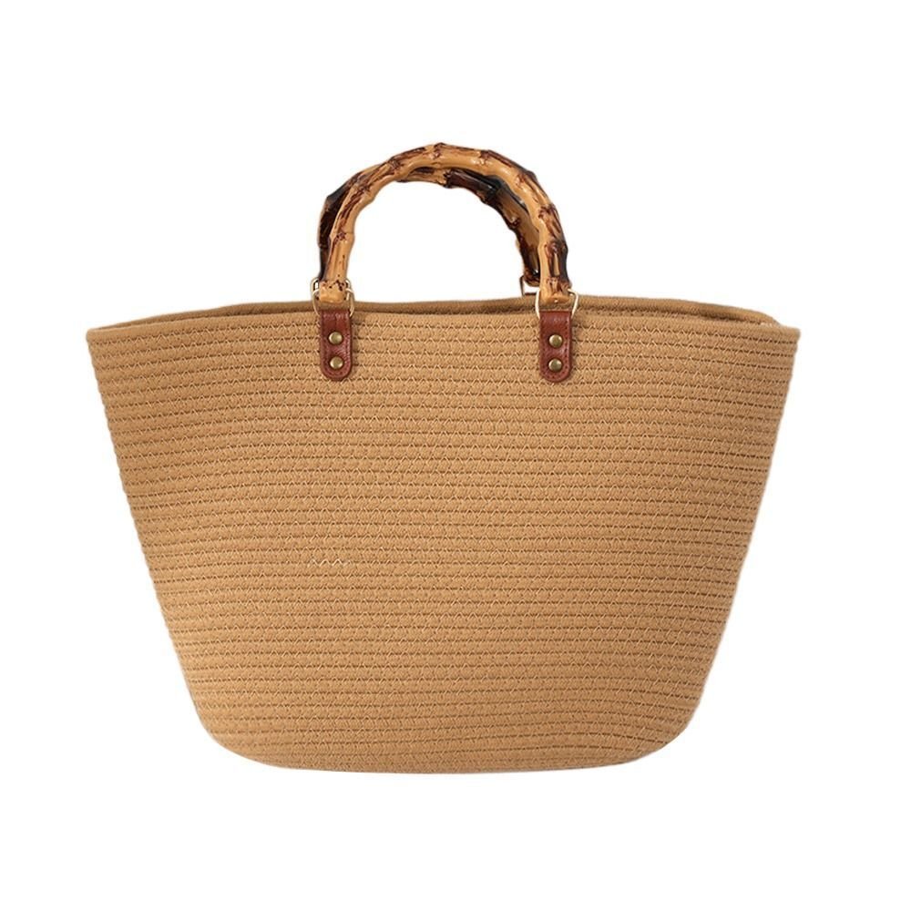 Best Selling High Quality Cotton Rope Storage Bag Handbag Leisure Bags Woven Bag Handmade in Viet Nam
