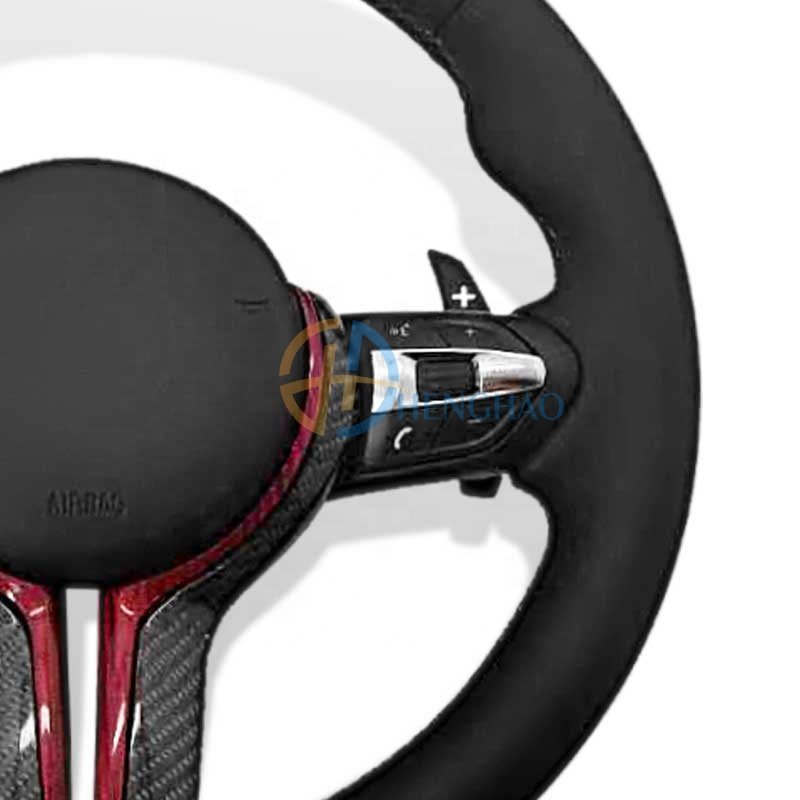 Customized M Sport Leather Steering Wheel Fit For BMW F10 F15 F20 F25 F30 M3 M6 M5 Carbon Fiber Steering Wheel