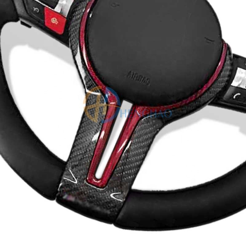 Customized M Sport Leather Steering Wheel Fit For BMW F10 F15 F20 F25 F30 M3 M6 M5 Carbon Fiber Steering Wheel
