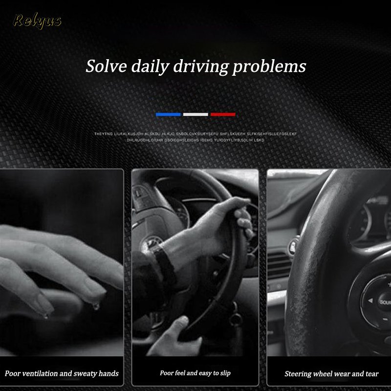 Car Steering Wheel Cover for Jeep Grand Cherokee WK2 KL Wrangler JK Renegade Commander Compass Auto Steering Covers Accessories