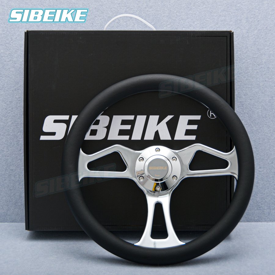 350mm Classic Sports Steering Wheel 14inch SIBEIKE Vintage Style Steering Wheel