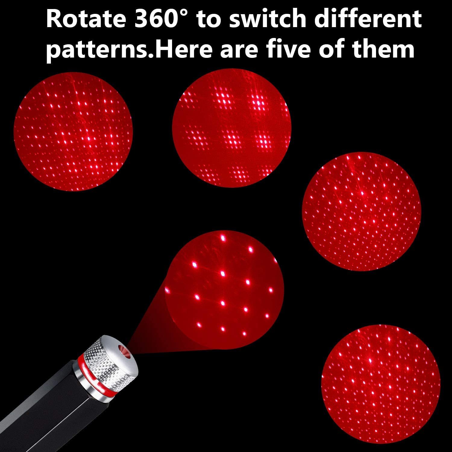 USB Decorative Light Romantic Mini LED Car Roof Star Night Lights Projector Atmosphere Lamp Room Decoration Light