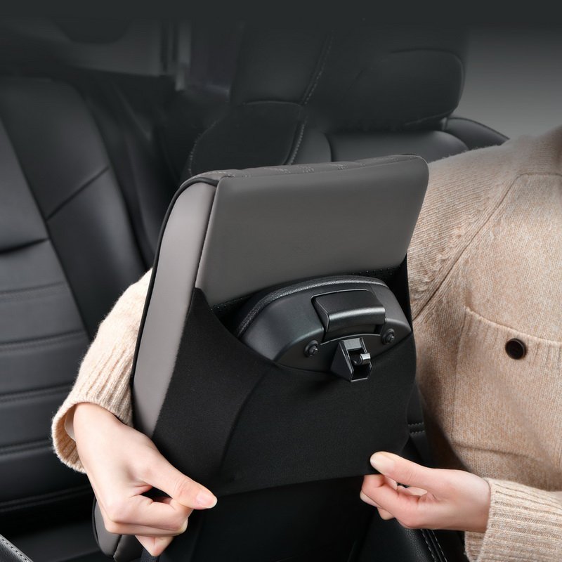 Car Accessories Universal Armrest Cover Nappa Leather Memory Foam Increase Height Car Central Armrest Cushion Mat