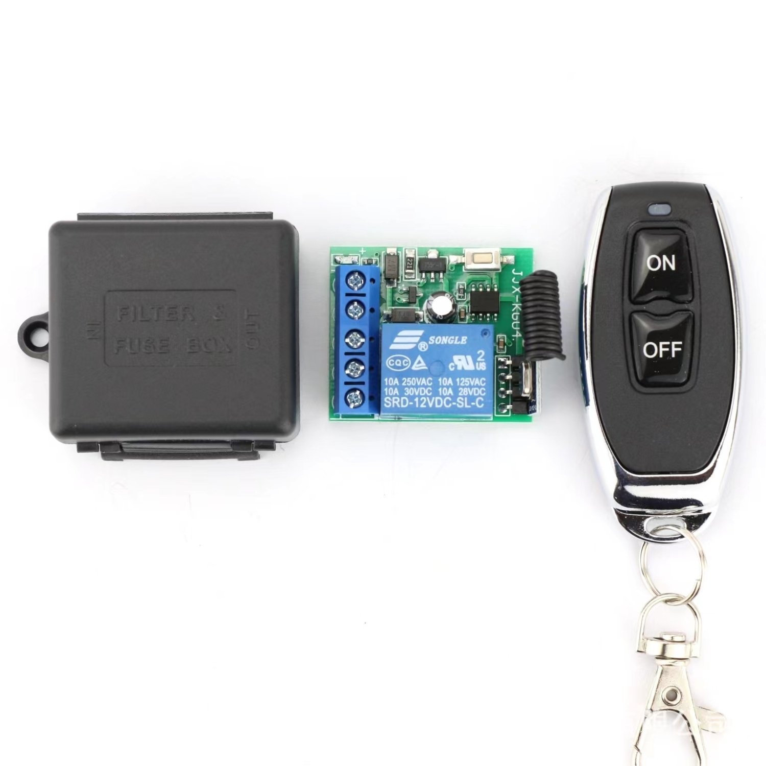 Foyum Wholesale 433mhz DC12V 10A 1CH Relay Wireless Remote Control Switch for Motor /Light /LED Lamp Band/Entrance