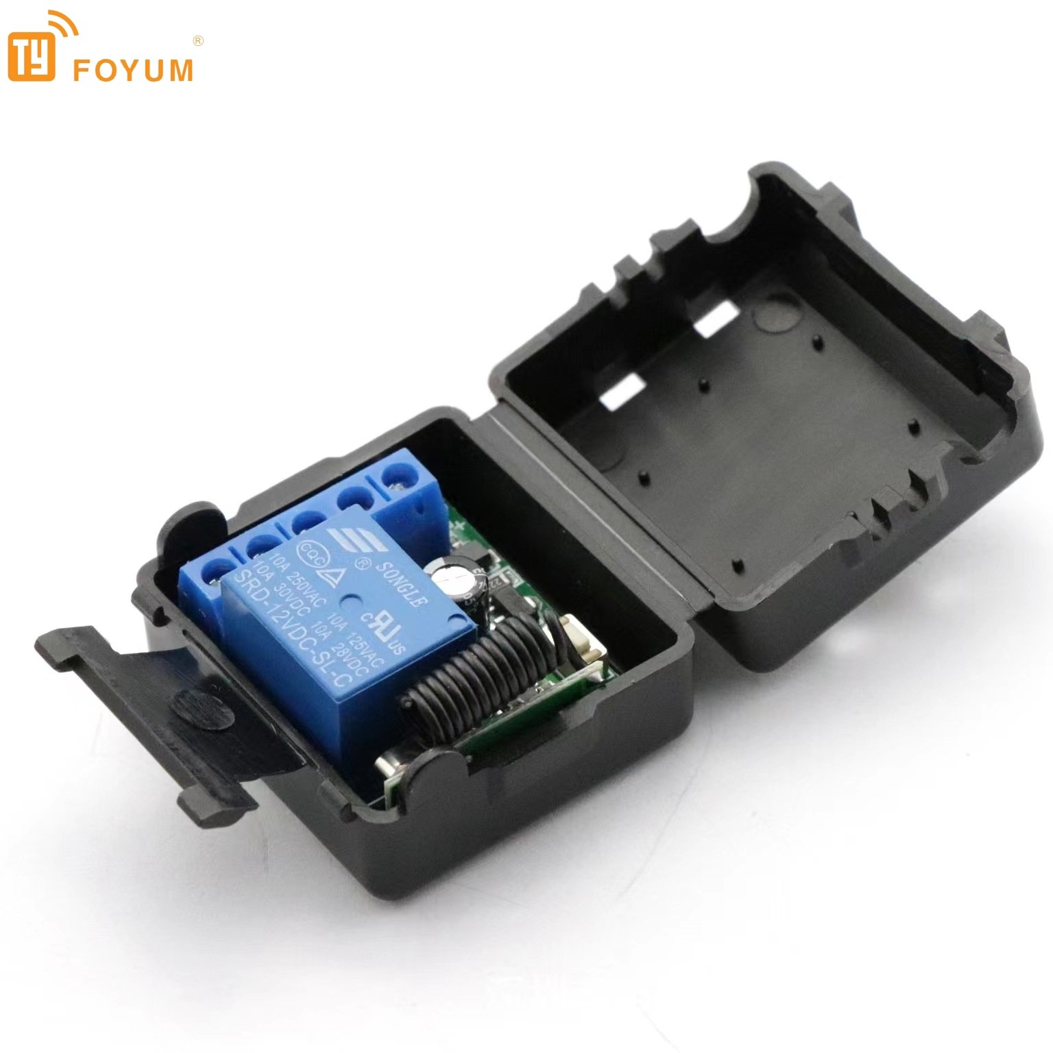 Foyum Wholesale 433mhz DC12V 10A 1CH Relay Wireless Remote Control Switch for Motor /Light /LED Lamp Band/Entrance