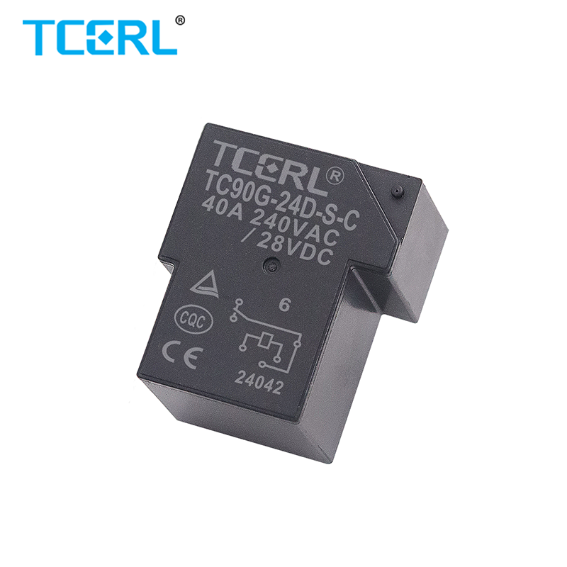 TC90G-24D-S-C 24V Auto Relay High Power Electromagnetic Relay 40A Load Current Sealed 12VDC/24VDC Coil Voltage Auto Use