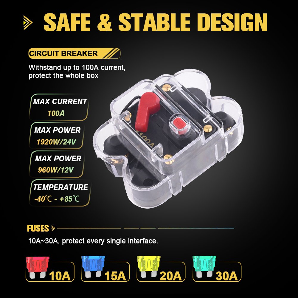 Auto Car Switch Box 12V 24V Off Road Led Light Controller 12 Gang Switch Panel Wireless RGB with Overload Protection Relay