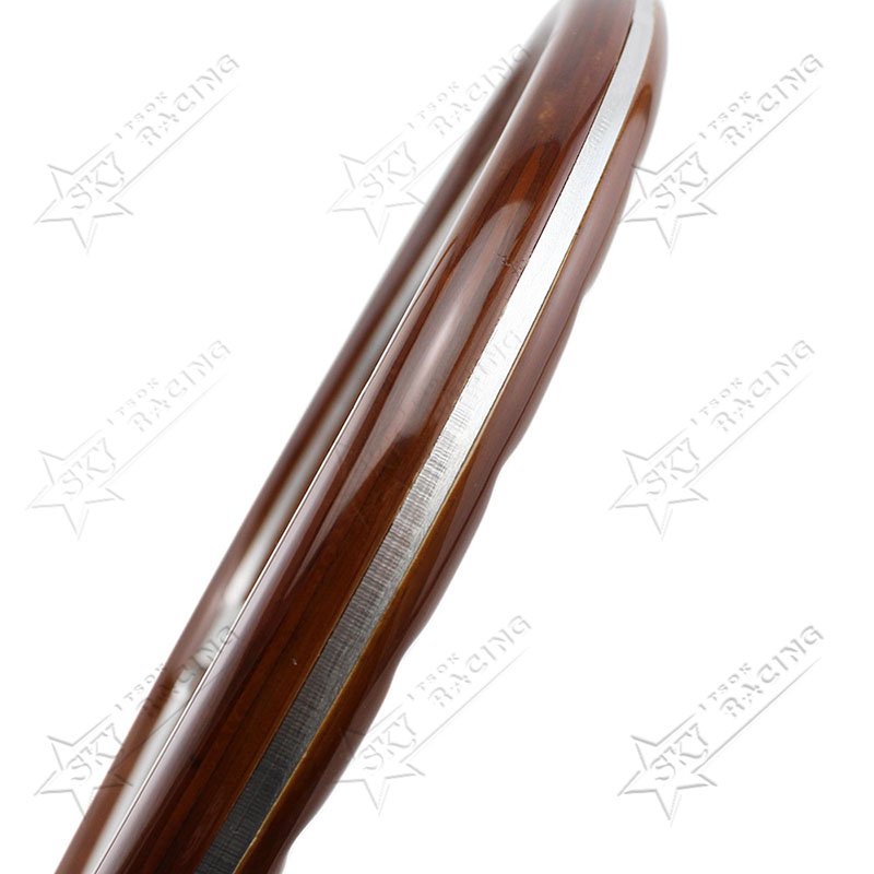 Universal 15inch Classic Real Wooden Car steering wheel 380mm Genuine Solid Wood Steering Wheel