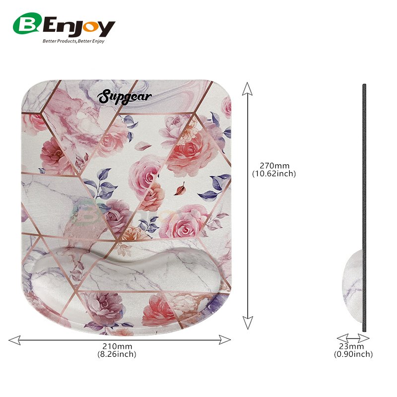 Custom Wrist Rest with Personalized Logo Mouse Pad Ergonomic Armrest Memory Foam Wrist Rest Support Mouse Pad for Mouse