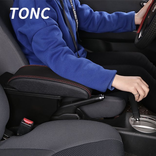 TONC for Mazda 2 for Mazda CX-3 Car Armrest 3USB Black Center Console Storage Box Car Interior Parts Center Armrest