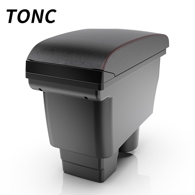 TONC for Mazda 2 for Mazda CX-3 Car Armrest 3USB Black Center Console Storage Box Car Interior Parts Center Armrest
