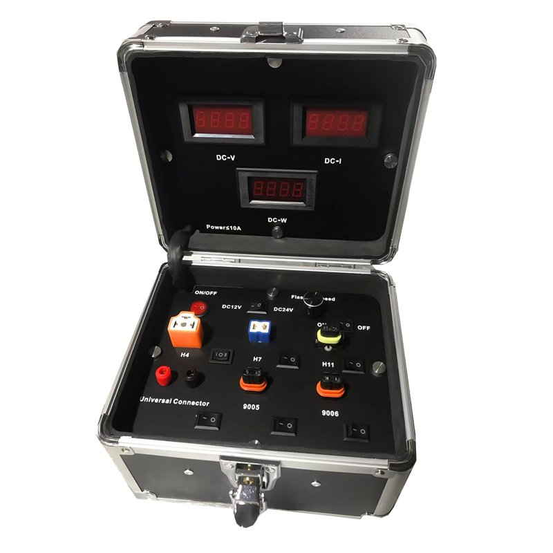 AC265V DC12V Auto LED Car Bulbs LCD Screen Tester LED Light H4 H1 H7 H11 LED 9005 9006 Universal Car Light Bulb Power Test Box