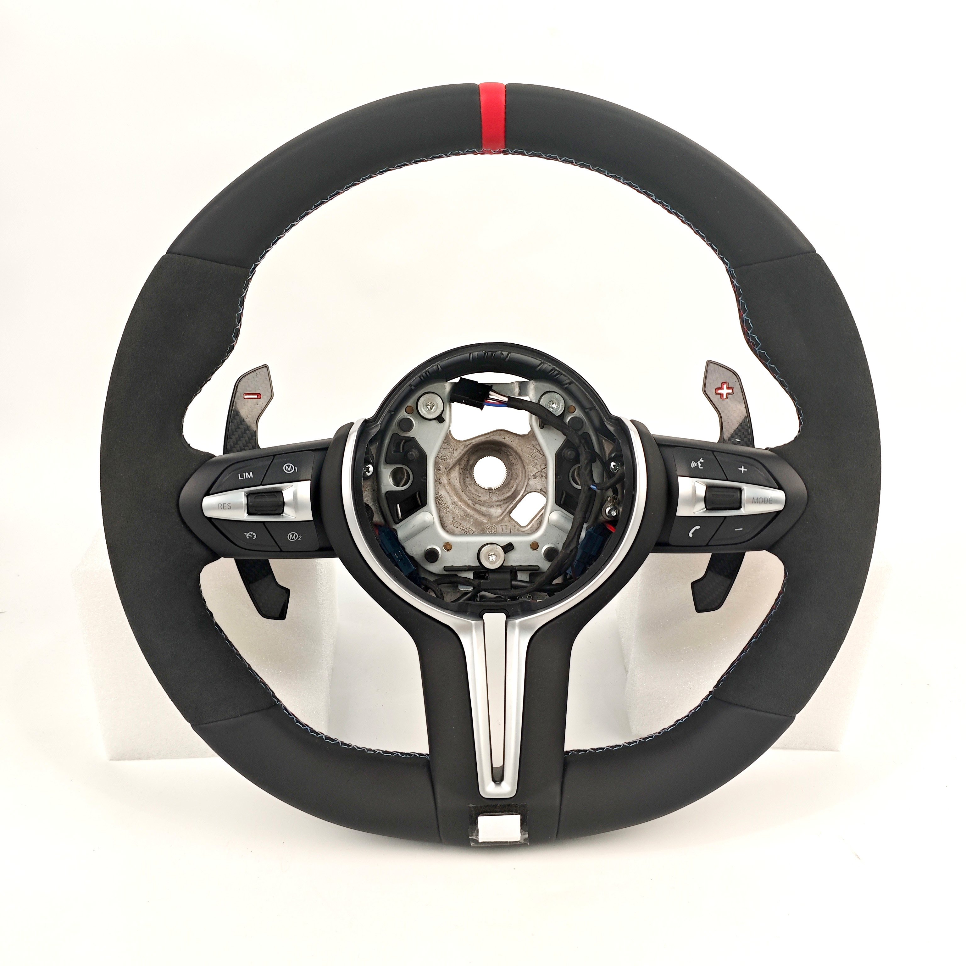 Personalized Customization Suede Hand-Stitched Volant Lenkrad Alcantara Steering Wheel For BMW E36 E46 E60 E70 E71 E90 E92 E93