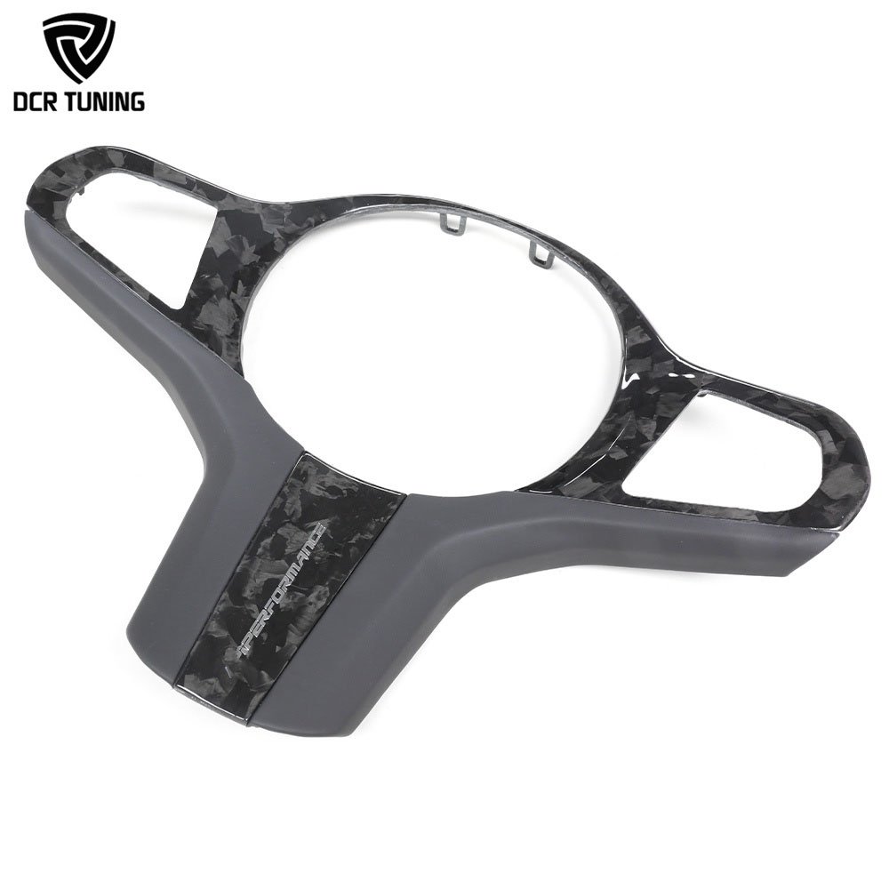 For BMW Dry Carbon Fiber Steering Wheel Trim Replacement G20 G22 G26 G42 F40 G21 G23 Interior Steering Middle Cover Car Upgrade
