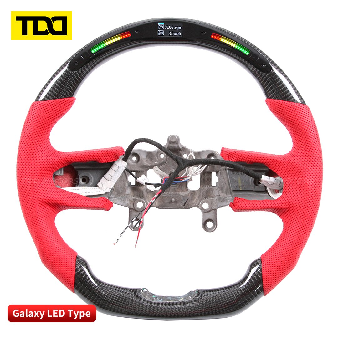 100% Carbon Fiber Light Up LED Display Steering Wheel For 2018+ Jeep Wrangler JL GLADIATOR Wrangler
