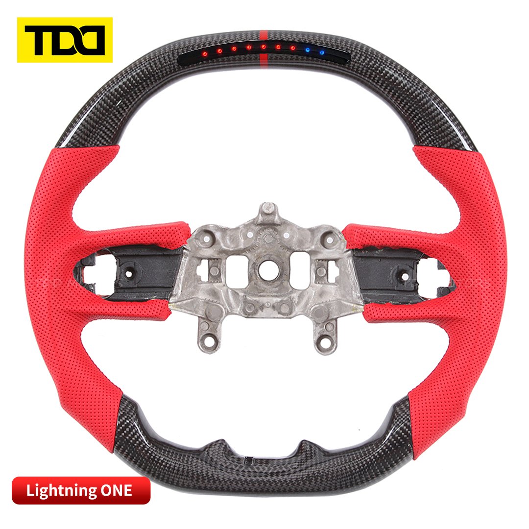 100% Carbon Fiber Light Up LED Display Steering Wheel For 2018+ Jeep Wrangler JL GLADIATOR Wrangler