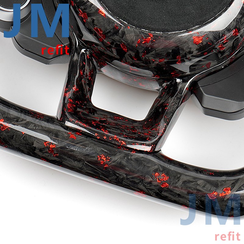 For Volkswa-gen Vw Golf 7 6 5 Mk7 Mk6 Mk5 Gti Golf R Steering Wheel Genuine Real Forged Carbon Fiber Steering Wheel