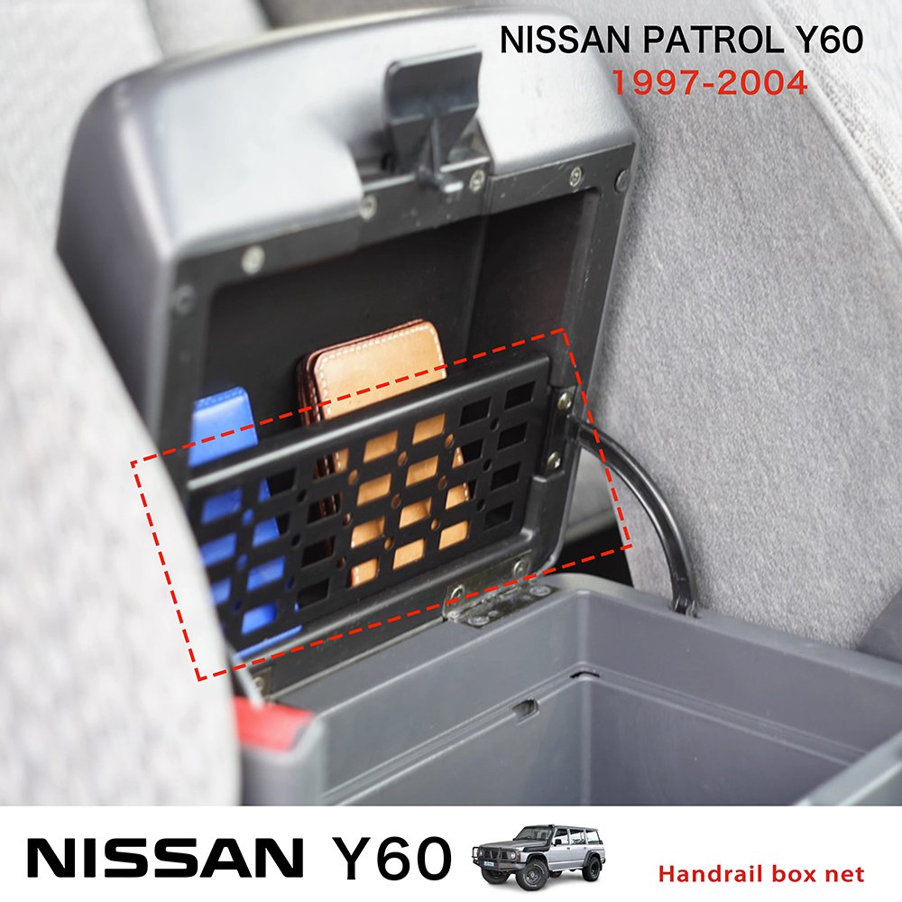 Interior Accessories for Nissan Patrol Y60 Armrest Box Modification Y60 Armrest Storage Fence