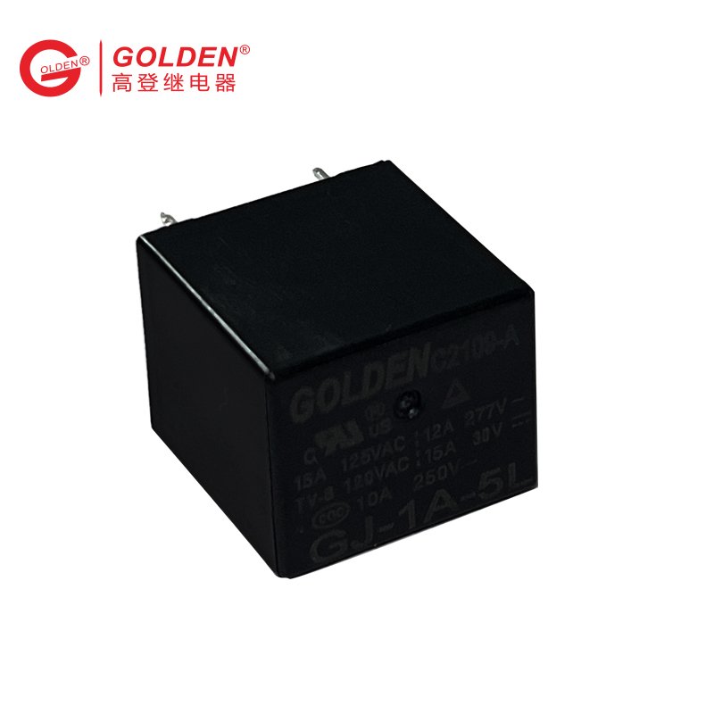 Golden relay GJ-1A-5L 4 Pins 12A 277VAC 0.36W 0.45W 0.8W 1.0W power protective safety auto 12vdc relay