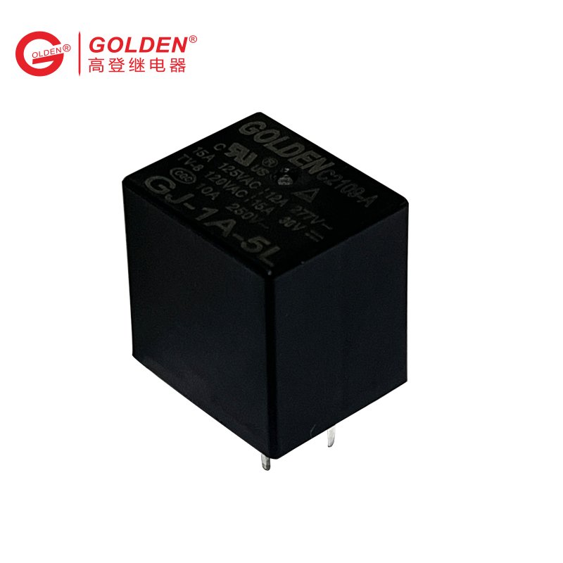 Golden relay GJ-1A-5L 4 Pins 12A 277VAC 0.36W 0.45W 0.8W 1.0W power protective safety auto 12vdc relay