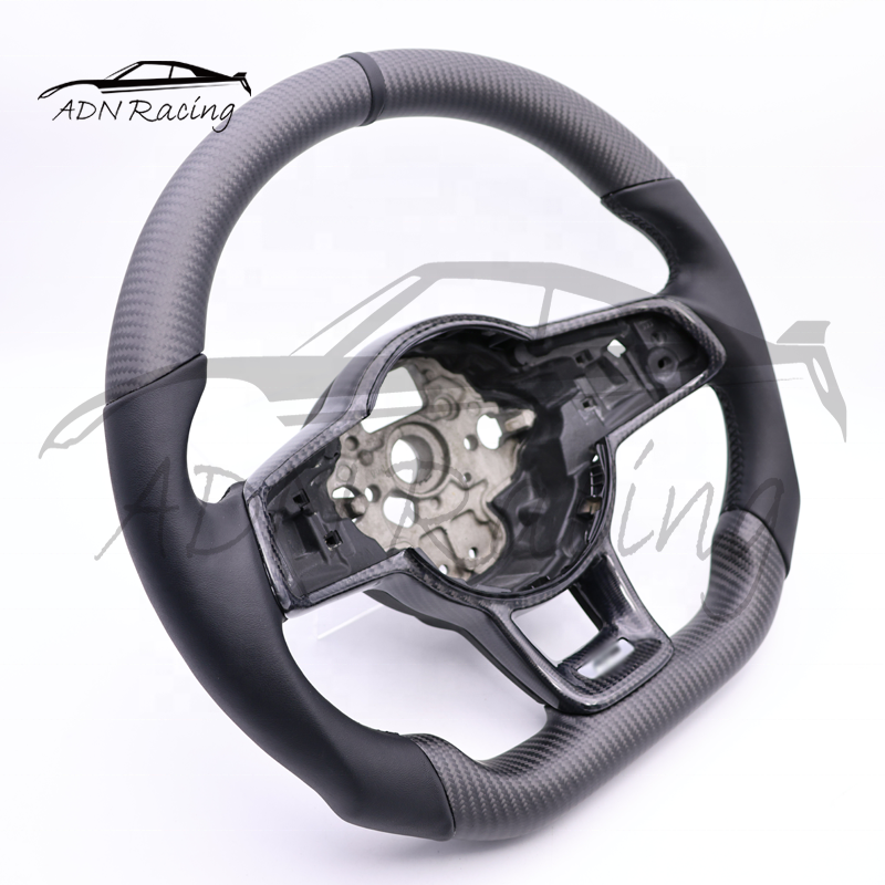 Dry Carbon Fiber Steering Wheel For Volkswagen Golf GTI 7 GTI R Jetta GLI 2015-2021