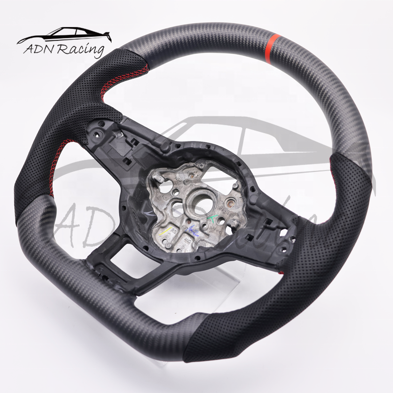 Dry Carbon Fiber Steering Wheel For Volkswagen Golf GTI 7 GTI R Jetta GLI 2015-2021