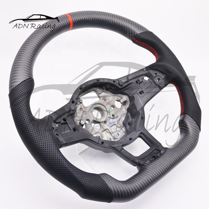 Dry Carbon Fiber Steering Wheel For Volkswagen Golf GTI 7 GTI R Jetta GLI 2015-2021