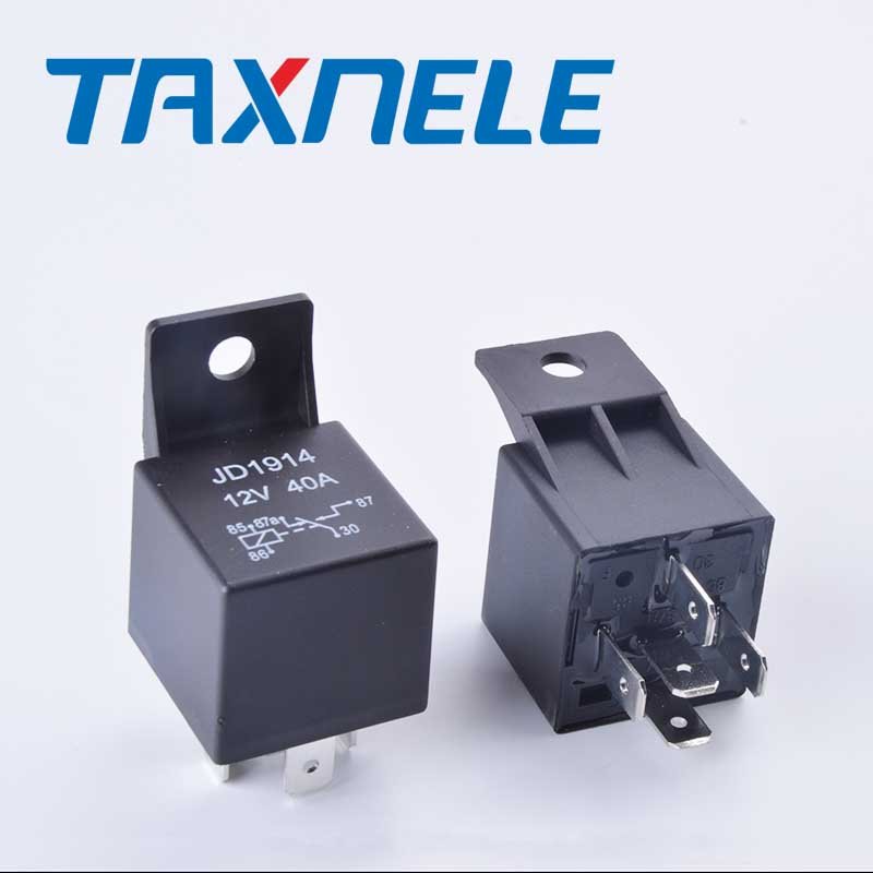JD1914 Auto Relay with Socket Car Relay 12V 40A 5pin 1NO 1NC, Automotive Relay