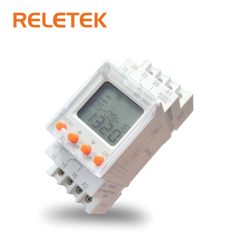 RELETEK Digital Timer Switch Double Multifunction Timer AC/DC 24-264V Microsecond Auto Timer Switch Time Delay Switch
