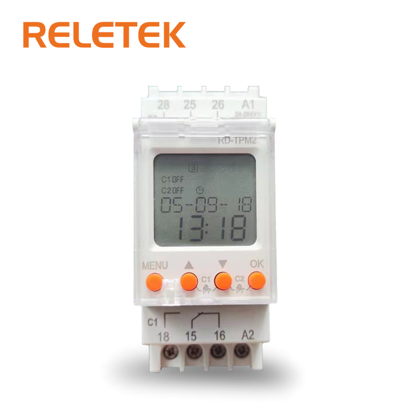 RELETEK Digital Timer Switch Double Multifunction Timer AC/DC 24-264V Microsecond Auto Timer Switch Time Delay Switch