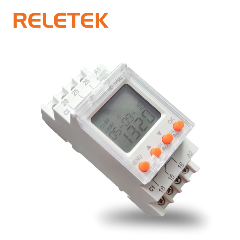 RELETEK Digital Timer Switch Double Multifunction Timer AC/DC 24-264V Microsecond Auto Timer Switch Time Delay Switch