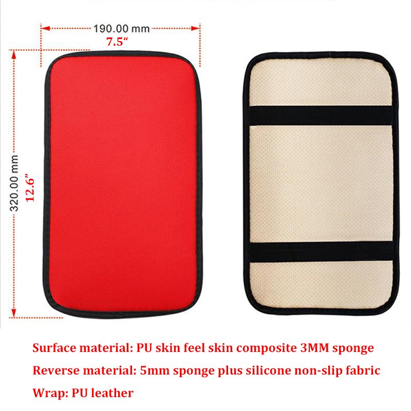 Four Seasons Comfortable PU Fine Hole Skin Sense Leather Car Red Central Handheld Case