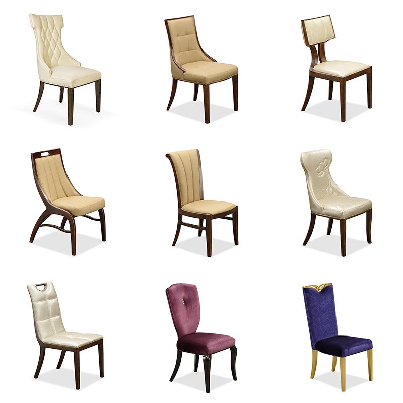 Upholstered Stools Modern Wooden Leg Luxury Wood Modern Kitchen Chairs Leather Dining Chair Wooden Chair for Dining