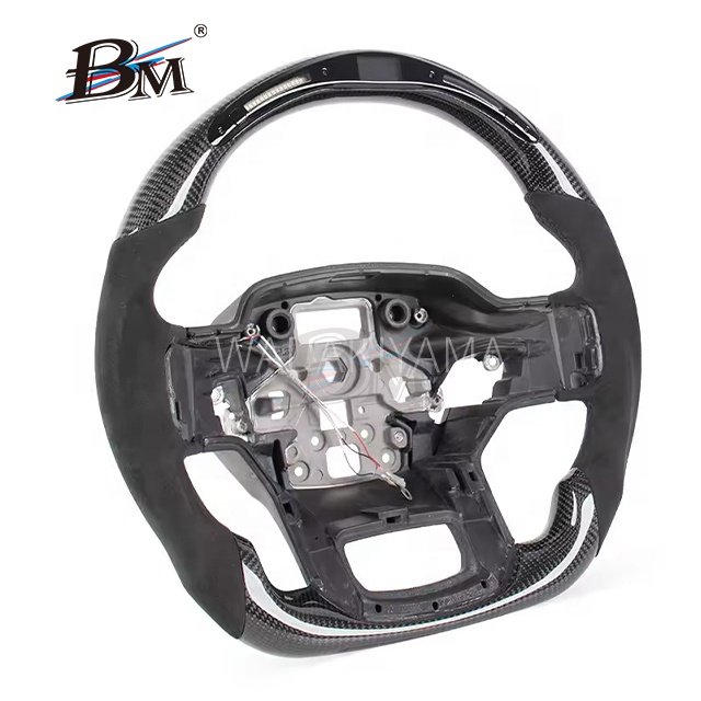 Sport Carbon Fiber Style For F150 Raptor Ford LED Steering Alcantara Wheels Hot Sale Interior Accessories For Cars 2021-up By BM